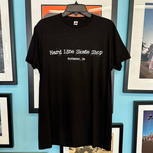 Hard Line Punk Typewriter Tee Black