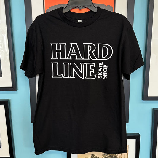 Hard Line Outline Tee Black
