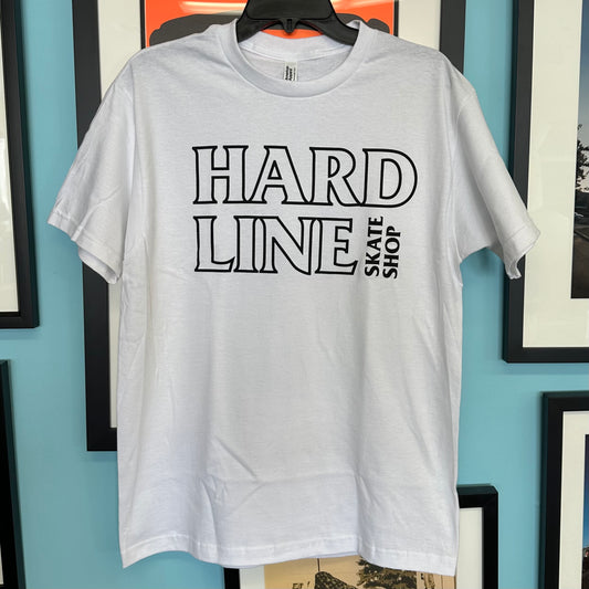 Hard Line Outline Tee White