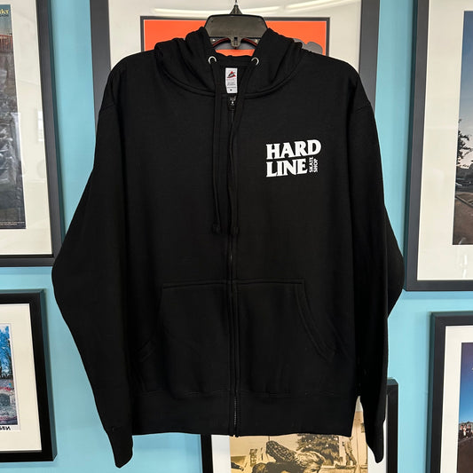 Hard Line Zip-up Hoodie Black