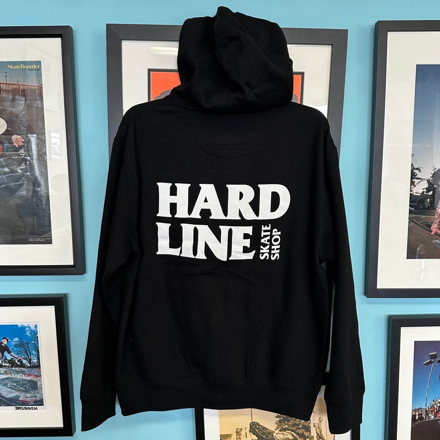 Hard Line Zip-up Hoodie Black