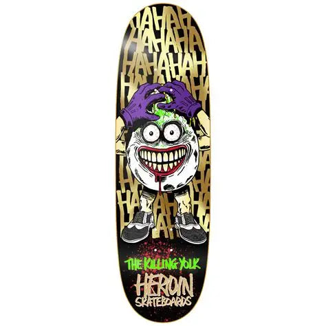 Heroin The Killing Yolk 9.25 Skateboard Deck