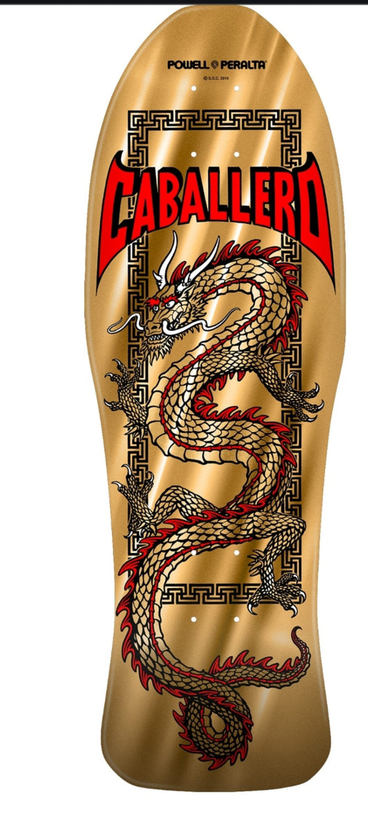 Powell Peralta Steve Caballero skateboard deck Gold Foil