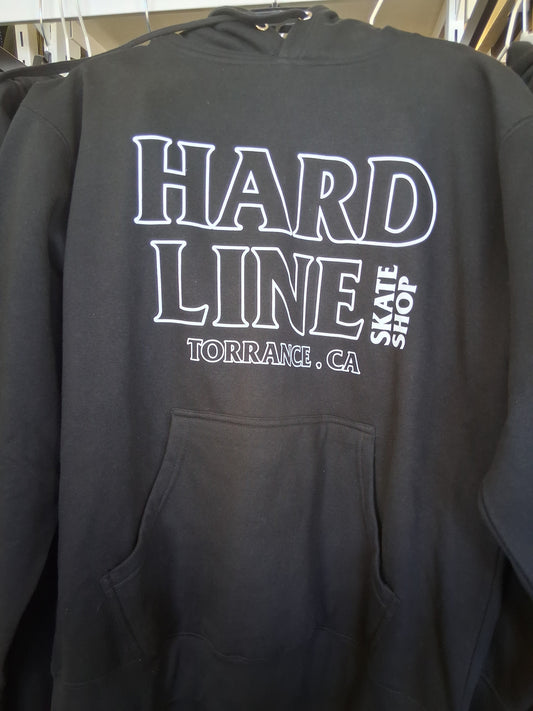 Hard Line Outline Logo Pullover Hoodies